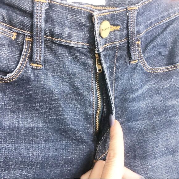 FRAME DENIM | Le High Skinny Dark Wash Denim Jeans in Saltair Women’s Size 26 - Picture 4 of 10